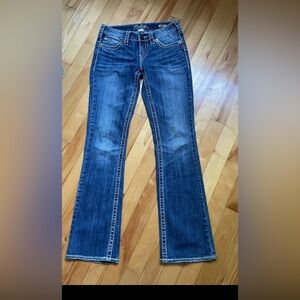 Silver aiko y2k bootcut jeans size 27